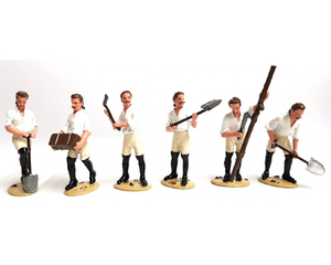 2024 Christmas set - Prussian Army Seven Years war 1756 Working Party - 54mm Toy-soldiers gloss