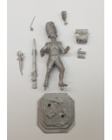 75/03 Model Soldier - French Grenadier, 1807, in an on-Guard defensive position - Unpainted