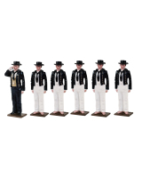 1300 Toy Soldiers Set Boatswain with five Crew members 1805 Painted