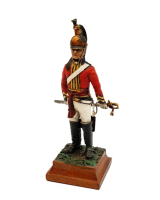 ToL 253 - 6th Inniskilling Dragoons 1815 Napoleonic Wars The British Army 75mm Painted in matt on wooden base