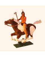1205-1 Toy Soldier Mounted Indian with axe in action Kit